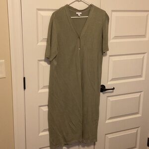 J. Jill Sage V-Neck long short sleeve cardigan sweater